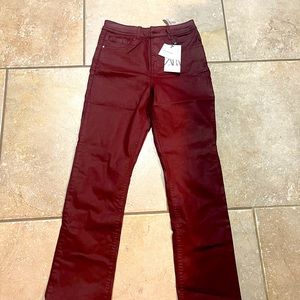 Maroon Zara pants! Perfect for fall!